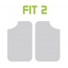 COPPIA TAPPETI ANTERIORI RUBBER FIT-2 NERO