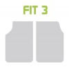 COPPIA TAPPETI ANTERIORI RUBBER FIT-2 NERO