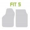 COPPIA TAPPETI ANTERIORI RUBBER FIT-5 NERO