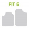 COPPIA TAPPETI ANTERIORI RUBBER FIT-6 NERO