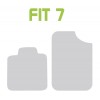 COPPIA TAPPETI ANTERIORI RUBBER FIT-7 NERO