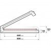 PORTASCI PER BARRE PRO-SLIDER EVO ALUMINIUM PS-60
