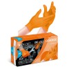 SCATOLA 50 GUANTI NITRILE ARANCIONI TAGLIA L