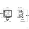 Faro da lavoro LED 67W 5600lm - fascio ampio connettore Deutsch