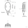 FARO DA LAVORO LED, 24W, 2240 LUMEN, MASSEY FERGUSON SR. 3000, 3600