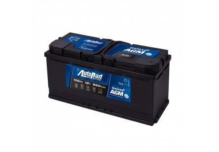 BATTERIA AGM +DX 12V/105AH/950A (394X175-190H)