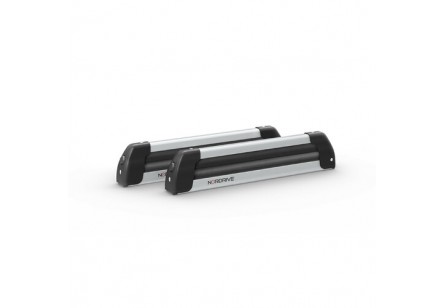 NORDIC-KING EVO ALUMINIUM NK-40, PORTASCI PER BARRE DA TETTO - ARGENTO