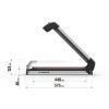 NORDIC-KING EVO ALUMINIUM NK-40, PORTASCI PER BARRE DA TETTO - ARGENTO