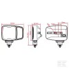FARO A LED DESTRO RISCALDATO PER TELESCOPICI CATERPILLAR, JCB, KRAMER, MANITOU, MERLO