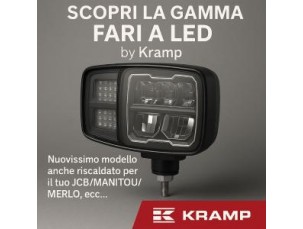 FARO A LED DESTRO RISCALDATO PER TELESCOPICI CATERPILLAR, JCB, KRAMER, MANITOU, MERLO