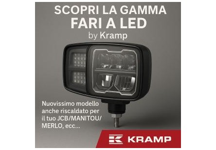 FARO A LED DESTRO RISCALDATO PER TELESCOPICI CATERPILLAR, JCB, KRAMER, MANITOU, MERLO